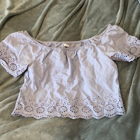 Ardene XL blue off the shoulder top - Picture 1 of 1